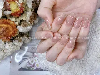 セミロング カラー ネイル Le’a NailSalonのネイルデザイン