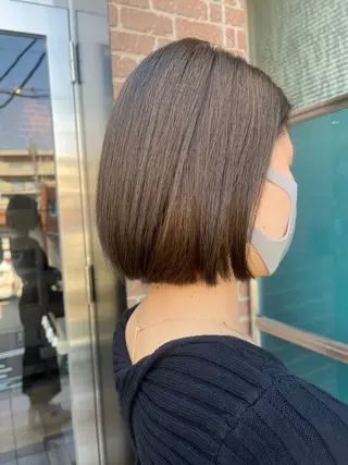 ミディアム カラー 久木原 ゆりのヘアスタイル