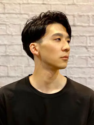ミディアム カラー 六本木メンズヘア 大橋勇貴のヘアスタイル