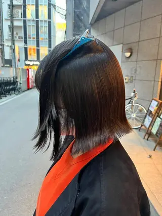 ミディアム カラー 髪質改善ストレート Kantaのヘアスタイル