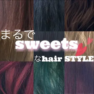 ショート カラー ヘアアレンジ キッズ ネイル マツエク・マツパ 🦋縮毛/韓国レイヤ ー/透明感カラー🦋のヘアスタイル