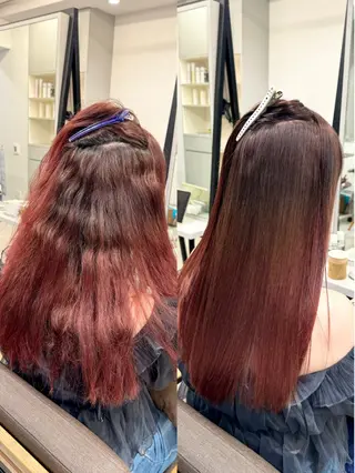 ロング カラー パーマ 生艶髪＆レイヤー🔔 渋谷お薦めNo.1✨のヘアスタイル