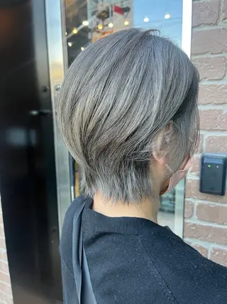 ミディアム カラー メンズ 久木原 ゆりのヘアスタイル