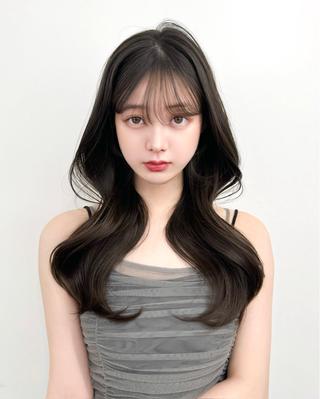 ロング カラー 韓国ヘア　紗希 🦋のヘアスタイル