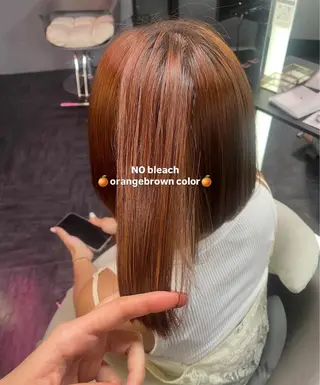 カラー 新垣 杏凜のヘアスタイル