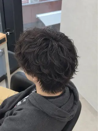 ミディアム パーマ ヘアアレンジ メンズ 🔥メンズ特化パーマ 縮毛矯正／小林 海斗のヘアスタイル