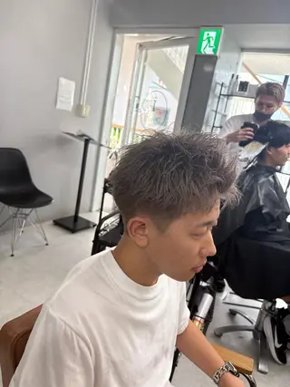 カラー メンズ 下北沢メンズパーマ 特化園田　楓莉のヘアスタイル