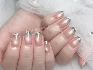ネイル エツメ💅 長さ出し🎀デザインのネイルデザイン