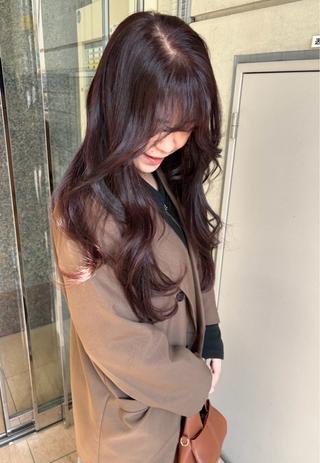 カラー 酸性ストレート /暖色カラー/ユイカのヘアスタイル