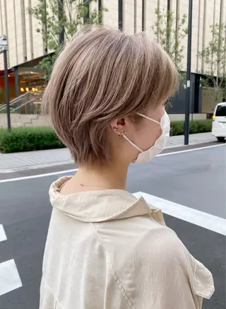 ショート ♡似合わせ ♡ハイトーン♡のヘアスタイル