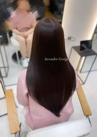ロング カラー 艶髪・透明感カラー・ 韓国ヘア・Yuriのヘアスタイル