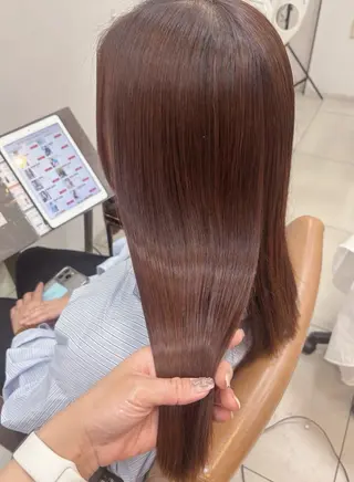 ミディアム カラー 頭皮×髪質改善 透明感カラー💎中村のヘアスタイル