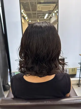 ミディアム カラー パーマ 平日オススメ✨ コスパ&タイパ✨山下のヘアスタイル