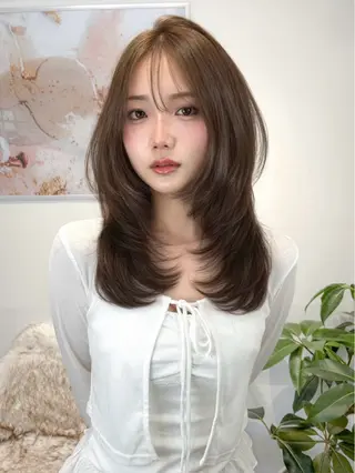 セミロング 無料カットモデル募集 ONYX 表参道のヘアスタイル