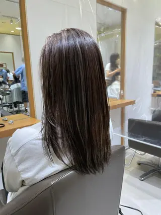 ロング カラー ARMONY秋山輝也 コテ巻き風パーマ特化のヘアスタイル