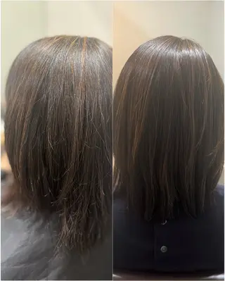 ミディアム カラー パーマ 小野 ふみこのヘアスタイル