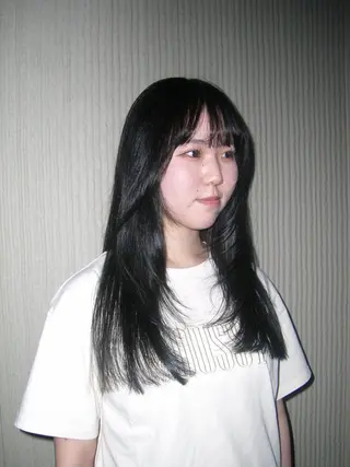 ロング 長谷川 優光のヘアスタイル