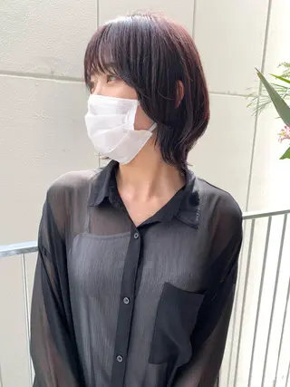 ショート カラー 樫原裕二/似合わせ カット/透明感カラーのヘアスタイル