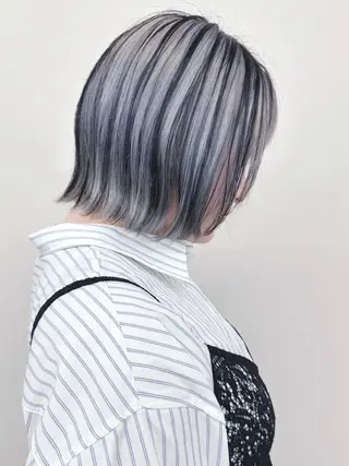 ショート カラー ボブ/ゆるふわ ボブパーマ/とういのヘアスタイル