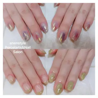 ミディアム ネイル 🐾enen style 🐾のネイルデザイン