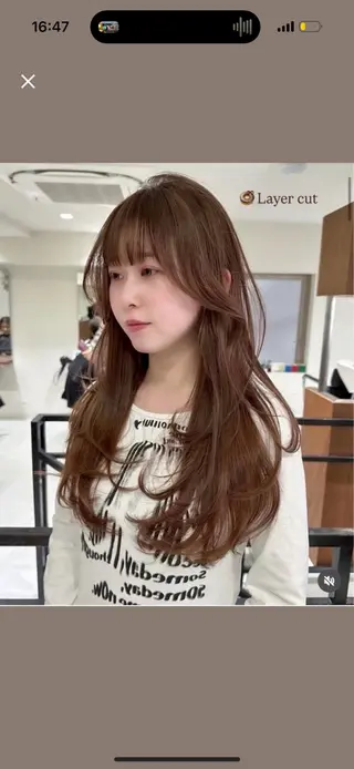 ロング 🎀 レイヤーカット カラー / 錦糸町のヘアスタイル
