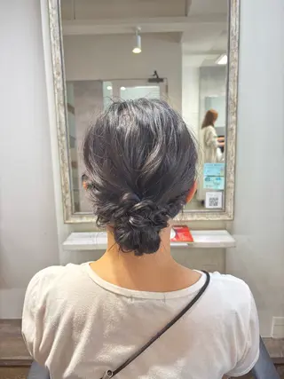 ロング ヘアアレンジ Anju/ 小顔カットのヘアスタイル