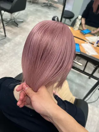 セミロング カラー esu 天満のヘアスタイル