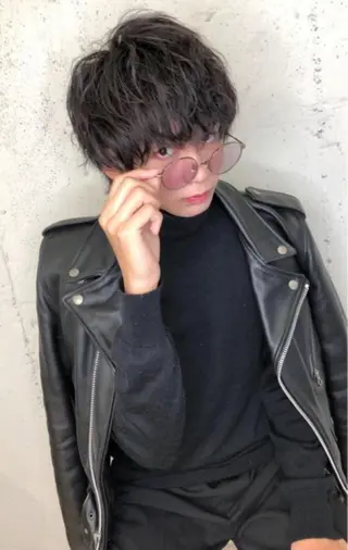 ミディアム 河島 裕樹のヘアスタイル