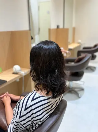 ミディアム パーマ UNIX manakaのヘアスタイル