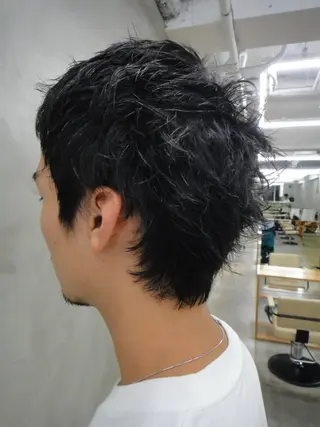 メンズ メンズカット パーマ[佐橋]のヘアスタイル