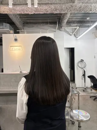 ロング カラー パーマ パーマ×透明感カラー MIOのヘアスタイル