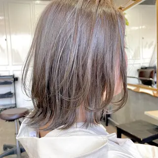 ミディアム カラー ヘアアレンジ 【ダメージレス施術】 【透明感】北村 拓也のヘアスタイル