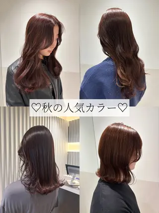 ミディアム カラー パーマ ヘアアレンジ 押切 響　のヘアスタイル