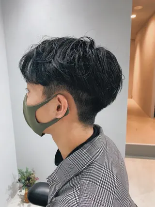 ショート パーマ ボブパーマコテ巻き風 パーマNo1深江秀平のヘアスタイル
