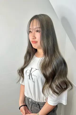 カラー 心斎橋 韓国レイヤ ー指名No.1renのヘアスタイル