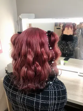 セミロング ヘアアレンジ Primus ﾌﾟﾘﾑｽのマツエク・マツパデザイン