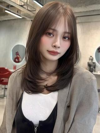 セミロング 透明感/似合わせ/ 村田七夕のヘアスタイル