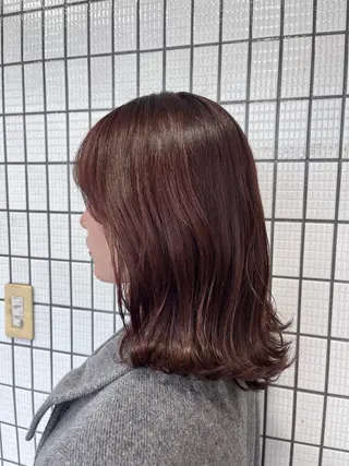 ミディアム カラー 五十嵐ゆり 美髪カラー　武蔵小杉のヘアスタイル
