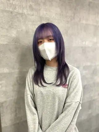 カラー yasuハイトーン/ デザインカラーのヘアスタイル
