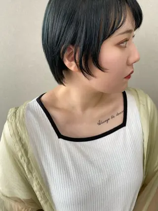 ショート カラー 博多🍒ボブ🌼 ショート🌻大津成美のヘアスタイル