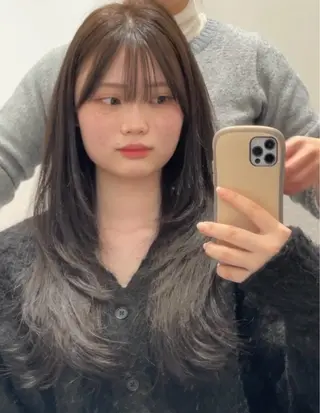ロング ❤︎︎韓国ヘア❤︎︎ 𝑺𝒉𝒊𝒉𝒐のヘアスタイル