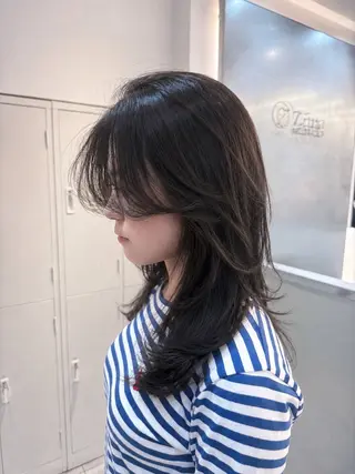 セミロング 盛れるレイヤー🧡 飯田亘貴のヘアスタイル