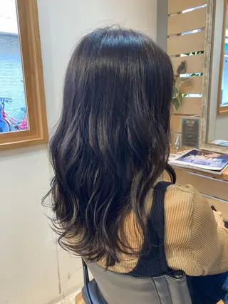 セミロング カラー 【女性指名No.1】 西口直子のヘアスタイル