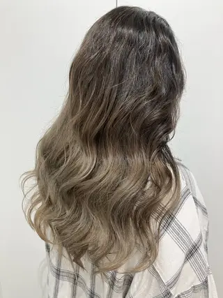 セミロング カラー パーマ ヘアアレンジ メンズ キッズ kotona 🤍miuraのヘアスタイル