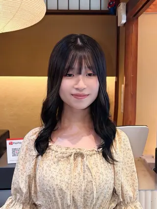 セミロング カラー saho ⟡.·のヘアスタイル