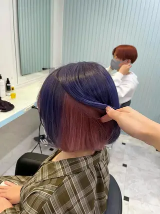 ミディアム カラー ブリーチカラー 🩵MIZUKIのヘアスタイル