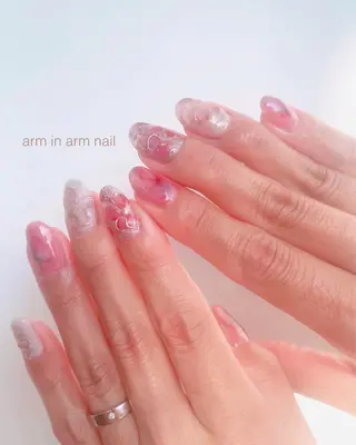 ネイル arm in arm ︎✿Yamamotoのマツエク・マツパデザイン