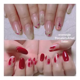 ミディアム ネイル 🐾enen style 🐾のネイルデザイン