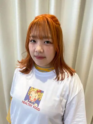 ミディアム カラー 増井 彩乃のヘアスタイル