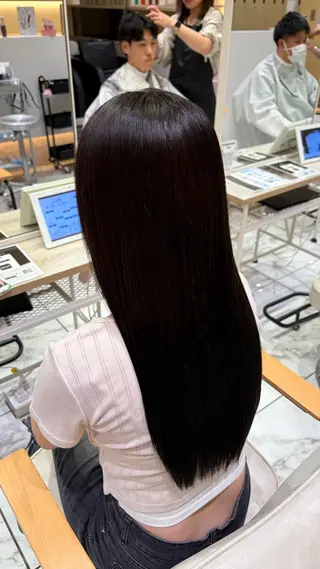 カラー 海優⭐️ネイル⭐️ 透明感カラーのヘアスタイル